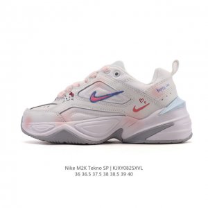 公司级 耐克 Nike M2K Tekno 女子运动鞋厚底老爹鞋经典复古休闲慢跑鞋 从 Monarch 系列汲取灵感，以太空时代细节演绎未来风范。分层鞋面借鉴自