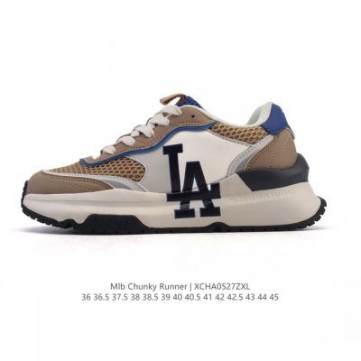全新2025年新款 Ny美国榄球洋基队New York Yankees X Mlb Chunky Runner Liner 莱纳系列低帮厚底老爹风透气舒适皮面休