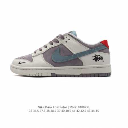 公司级 耐克 Nike Dunk Low Retro 运动鞋 2025新款 经典复古板鞋。作为 80 年代经典篮球鞋款，起初专为硬木球场打造，后来成为席卷街头的 - 点击图像关闭
