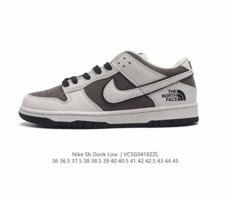 真标 耐克 Nike Dunk Low Retro 运动鞋复古板鞋 北面 北脸联名款。作为 80 年代经典篮球鞋款，起初专为硬木球场打造，后来成为席卷街头的时尚 - 点击图像关闭