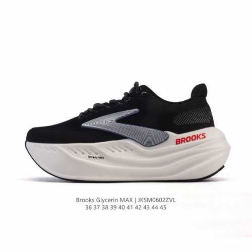 新品公司级 布鲁克斯 Glycerin Max 超级甘油:舒适的增高神器！Brooks Glycerin Max是一款极具突破性的顶级缓震运动跑鞋，由百年专业跑