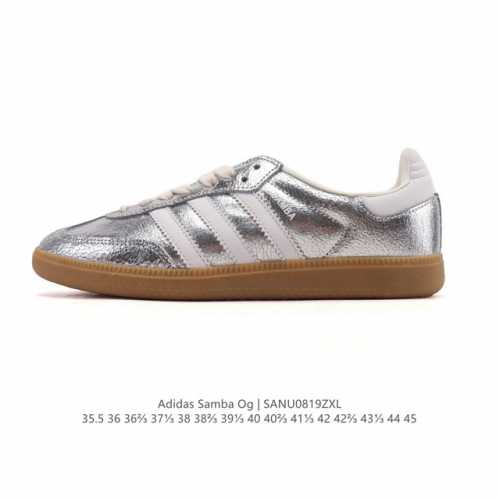 阿迪达斯 德训鞋 Adidas Originals Samba Og Shoes 经典运动鞋小白鞋 T头鞋 女士板鞋 彰显休闲摩登风情的时尚经典鞋。它诞生于50