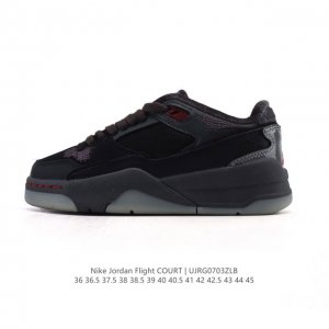 耐克 Nike 乔丹 Jordan Flight Court 时尚休闲 防滑耐磨 低帮运动鞋 复古篮球鞋 男女同款 Jordan 新鞋型 又来了！新配色曝光！滑