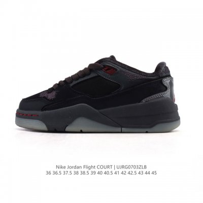 耐克 Nike 乔丹 Jordan Flight Court 时尚休闲 防滑耐磨 低帮运动鞋 复古篮球鞋 男女同款 Jordan 新鞋型 又来了！新配色曝光！滑