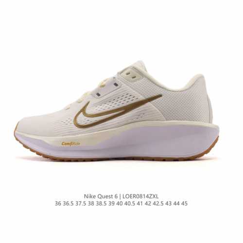 耐克Nike Air Quest 6 卡贾透质轻气休运闲 透气轻盈缓震跑步鞋，Nike Quest 6男子透气轻盈缓震跑步鞋采用匠心设计，助你心愿成真。这款跑步