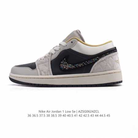 公司级 耐克 乔丹Air Jordan 1 Low Aj1 乔1 乔丹1代Aj1 低帮复古文化休闲运动篮球鞋，从1985 年面世的元年款汲取设计灵感，采用简洁大 - 点击图像关闭