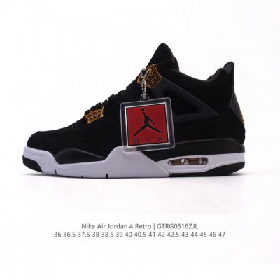 公司级 耐克 Nike Air Jordan 4 Retro Og迈克尔 乔丹Aj4代乔4 中帮复古 休闲运动文化篮球鞋 秉承轻量化的速度型篮球鞋设计思想完成设