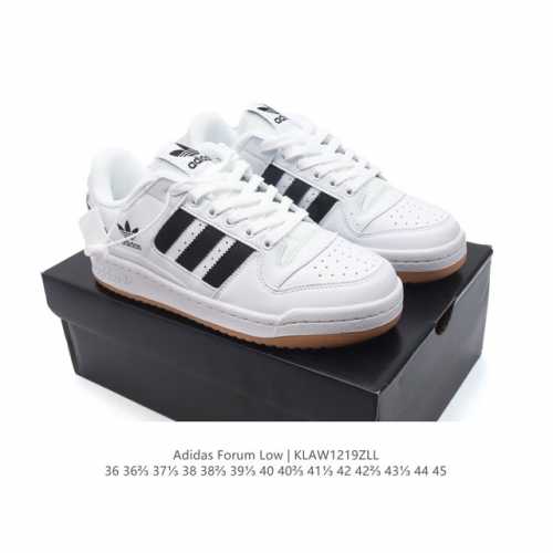 Adidas 阿迪达斯 三叶草 Forum Low 男女运动鞋 摩登演绎篮球风的经典鞋。英文的“Forum”，是进行表达的场所，在这里，可以释放自己的热情，阐述
