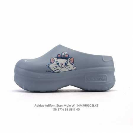 公司级 阿迪达斯 Adidas Adifom Hello Kitty 猫 蝴蝶结装饰品 夏季沙滩涉水百搭休闲拖凉拖鞋 超厚底增高 女鞋包头凉拖鞋。采用超轻95% - 点击图像关闭