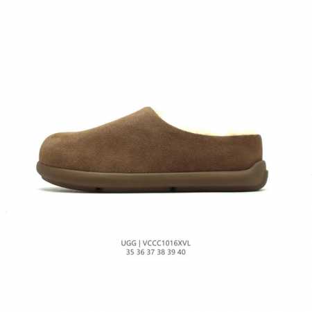 公司级 Ugg 棉拖 雪地靴 俏皮可爱的百变造型， 美国轻奢品牌ugg 平底系列冬季羊毛一体雪地休闲保暖毛毛家居包头棉拖鞋。官方同步包装 检验标 材料采用原厂防 - 点击图像关闭