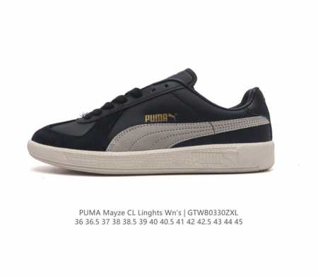 Puma彪马官方男女复古德训鞋百搭休闲板鞋 Army Trainer 386607 质感绒面革材质 上脚自带复古范 Puma 彪马 男女款德训鞋 386607 - 点击图像关闭