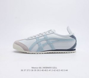 头层软皮 Asics 亚瑟士 男女鞋真标半码制 日产经典老牌-鬼塚虎 Onitsuka Tiger Mexico 66经典墨西哥系列复古经典百搭板鞋休闲运动鞋慢