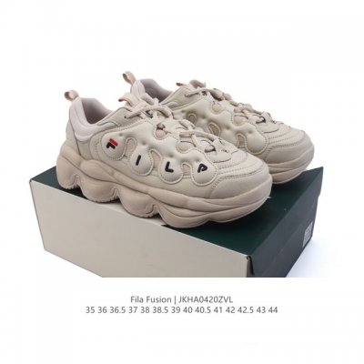 斐乐 男女同款老爹鞋 Fila Fusion 厚底增高百搭运动鞋 意大利百年经典运动品牌，网红单品 小红书推荐爆款 Fila斐乐新款小白鞋斐乐潮牌文化街头风运动