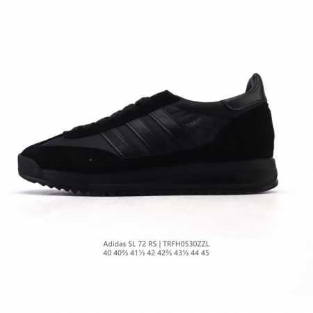 阿迪达斯Adidas Sl 72 Shoes 经典复古薄底运动鞋 T头鞋 三叶草复古休闲跑步鞋休闲运动鞋 这款经典运动鞋携复古型格，来访你的活力日常 采用舒爽帆 - 点击图像关闭