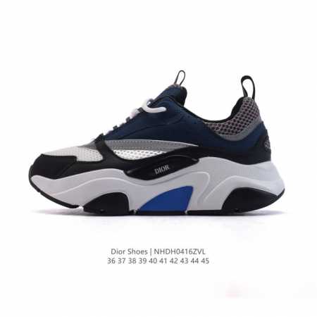 Dior 迪奥 高奢品牌 彰显高级气质 Dior 运动鞋低帮系列复古休闲鞋时尚慢跑鞋厚底老爹鞋圆头系带 运动跑鞋 生活休闲鞋 男女同款 时髦单品 时尚百搭 复古 - 点击图像关闭