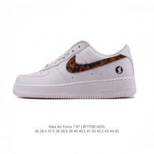 耐克 Nike Air Force 1 '07 Low 空军一号含气垫 小白鞋 2025年新款 低帮百搭厚底增高休闲运动板鞋。柔软、弹性十足的缓震性能和出色的中