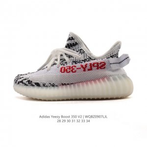 童鞋 Adidas 阿迪达斯 Yeezy Boost 350 V2 椰子 巴斯夫 爆米花 休闲透气缓震舒适 儿童运动鞋 百搭轻便中底慢跑鞋 椰子鞋经典运动鞋中性