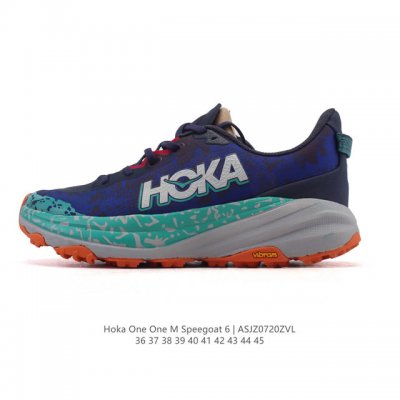 公司级 Hoka One One Speedgoat 6 飞速羚羊6 飞速羚羊系列的第六代越野跑鞋男女士运动鞋，鞋款采用动态鞋面与内部支撑系统，并搭载Hoka久