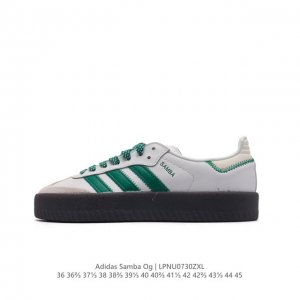 阿迪达斯 德训鞋 Adidas Originals Samba Og Shoes 经典运动鞋小白鞋 T头鞋 彰显休闲摩登风情的时尚经典鞋。它诞生于50年代的足球