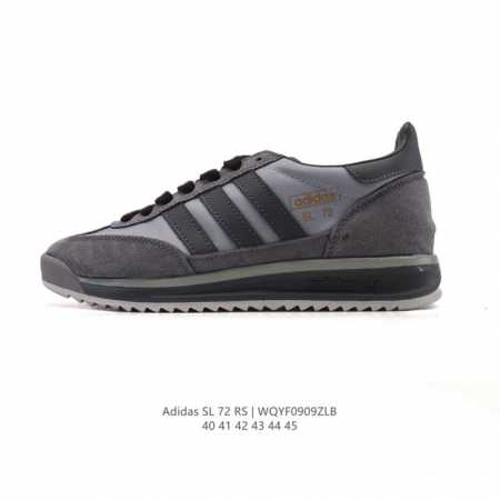 阿迪达斯Adidas Sl 72 Shoes 经典复古薄底运动鞋 T头鞋 三叶草复古休闲跑步鞋休闲运动鞋 这款经典运动鞋携复古型格，来访你的活力日常 采用舒爽帆 - 点击图像关闭