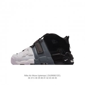 耐克 Nike Air More Uptempo '96 皮蓬全掌气垫男女子运动鞋厚底增高缓震慢跑鞋。续写 20 世纪 80 年代和 90 年代篮球运动飞速发展