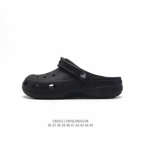 Crocs 沙滩洞洞鞋 男女休闲厚底增高凉拖鞋 卡骆驰杨幂同款 厚底增高凸显大长腿沙滩鞋 选择尺码时 建议选大一码 脚感更舒适 这款没有鞋盒 类型：男女鞋 尺码 - 点击图像关闭