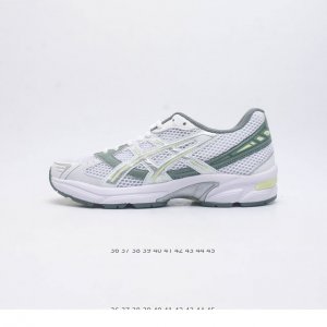 Asics 亚瑟士 新款情侣健步减震复古鞋gel-1 男女时尚透气运动潮流耐磨休闲鞋 选用网眼与皮革相接，复古而富有层次感。网布搭配银色金属感线条，虎爪 Log