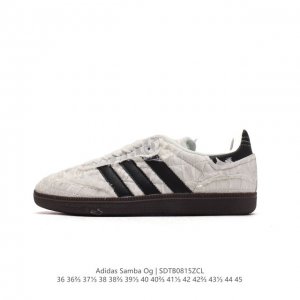 阿迪达斯 德训鞋 Adidas Originals Samba Og Shoes 经典运动鞋小白鞋 T头鞋 彰显休闲摩登风情的时尚经典鞋。它诞生于50年代的足球
