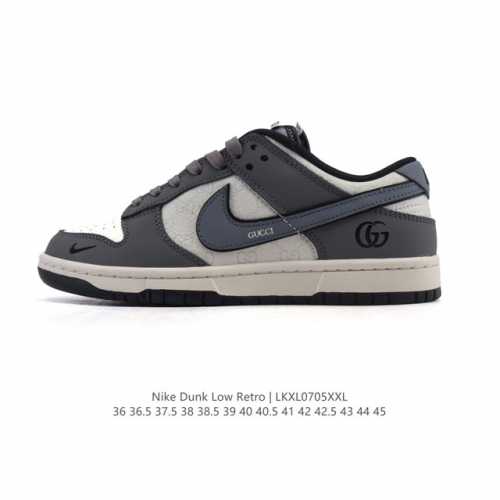 公司级 耐克 Nike Dunk Low Retro 运动鞋复古滑板鞋。作为 80 年代经典篮球鞋款，起初专为硬木球场打造，后来成为席卷街头的时尚标杆，现以经典