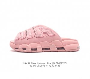 耐克 Nike Air More Uptempo Slide皮蓬拖鞋 休闲沙滩鞋 家居拖鞋 以流行于街头的涂鸦文化为设计灵感 整体的设计风格夸张而充满魅力 厚实
