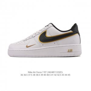 耐克 Nike Air Force 1 '07 Low 空军一号含气垫 低帮 小白鞋 百搭厚底增高休闲运动板鞋。柔软、弹性十足的缓震性能和出色的中底设计，横跨复