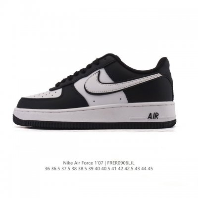 耐克 Nike Air Force 1 '07 Low 空军一号含气垫 低帮百搭厚底增高休闲运动板鞋。柔软、弹性十足的缓震性能和出色的中底设计，横跨复古与现代的