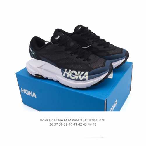 新品公司级 Hoka One One 男女士 Mafate X 马法特X 越野跑鞋 厚底增高运动鞋 老爹鞋 Mountain Fog 20 12 Us它是一款长