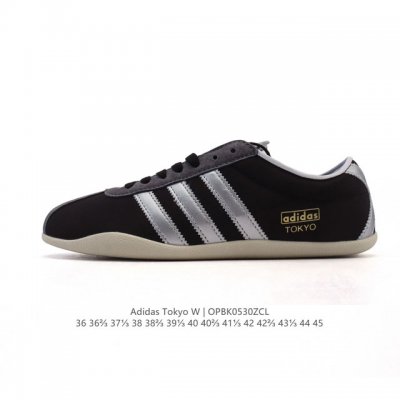 新品 阿迪达斯 Adidas Originals Tokyo 经典舒适 防滑耐磨 低帮 板鞋 男女同款 蓝色一双封神｜复古薄底鞋美到犯规啦薄底鞋是今年的流行趋势
