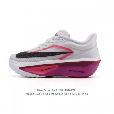 公司级 Nike耐克Zoom Fly 6 马拉松碳板米黑跑步鞋男女同款运动鞋Fn8455-001春新款Zoom Fly 6 Prm缓震轻便跑步鞋。这款鞋在继承了