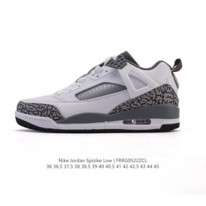 耐克 Nike Jordan Spizike Low 经典爆裂纹复古运动篮球鞋 全新低帮造型吸睛 整双鞋在融合了 Air Jordan 经典鞋款中的标志性元素之