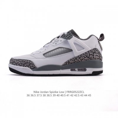 耐克 Nike Jordan Spizike Low 经典爆裂纹复古运动篮球鞋 全新低帮造型吸睛 整双鞋在融合了 Air Jordan 经典鞋款中的标志性元素之