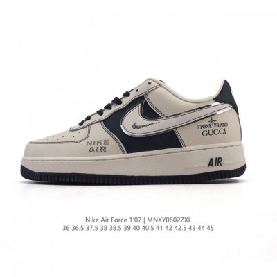 耐克 Nike Air Force 1 '07 Low 空军一号含气垫 小白鞋 2025年 蛇年新款 低帮百搭厚底增高休闲运动板鞋。柔软、弹性十足的缓震性能和出