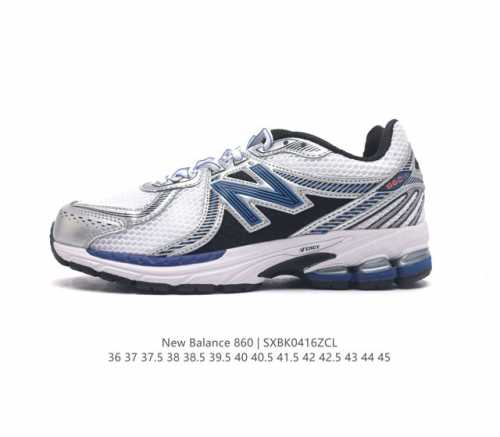 真标 Nb 新百伦 New Balance Ml860 V2 系列复古老爹风休闲运动慢跑。采用丝光猪巴皮革拼接透气网眼织物鞋面t-Beam大底提供足步弓支撑，保