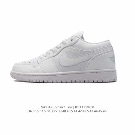 耐克 乔丹air Jordan 1 Low Aj1 乔1 乔丹1代aj1 低帮复古文化休闲运动篮球鞋。该鞋款从 1985 年元年款汲取设计灵感，焕新演绎简约经典 - 点击图像关闭