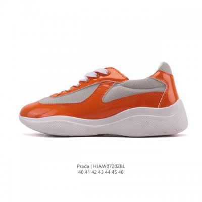 公司级 Prada系列／Prada 普拉达男士厚底增高运动跑步鞋 时尚板鞋 Prada.普拉达高端品牌休闲慢跑鞋 完美做工.演绎完美选择的你。码数: 40-46