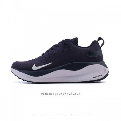 耐克 Nike Reactx Infinity Run 4瑞亚机能风疾速系列越野缓震休闲运动鞋 公路跑步鞋带气垫厚底增高运动鞋，加宽前足设计和加厚泡绵层，有助提