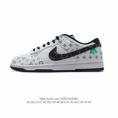 公司级 耐克 Nike Dunk Low Retro 运动鞋复古板鞋 路易威登联名。作为 80 年代经典篮球鞋款，起初专为硬木球场打造，后来成为席卷街头的时尚标 - 点击图像关闭