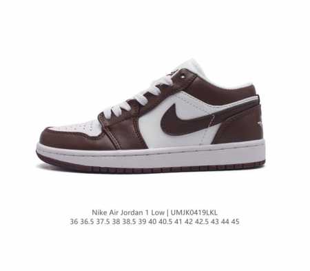 耐克 乔丹air Jordan 1 Low Aj1 乔1 乔丹1代aj1 低帮复古文化休闲运动篮球鞋。该鞋款从 1985 年元年款汲取设计灵感，焕新演绎简约经典 - 点击图像关闭
