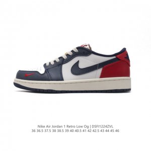 耐克 乔丹air Jordan 1 Low Aj1 乔1 乔丹1代aj1 低帮复古文化休闲运动篮球鞋。该鞋款从 1985 年元年款汲取设计灵感，焕新演绎简约经典