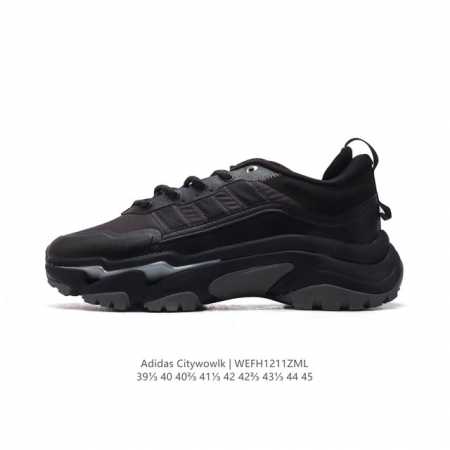 公司级 阿迪达斯 Adidas Citywowlk 阿迪 稳定缓震回弹防滑耐磨跑步鞋 轻运动 经典透气时尚运动鞋厚底增高老爹鞋款，Lightstrike 中底技 - 点击图像关闭