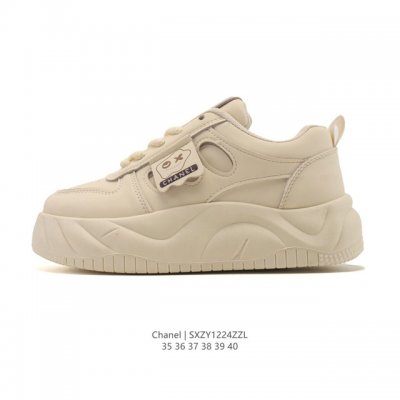 Chanel 女鞋 香奈儿 最新款休闲潮流运动板鞋 经典四季通吃款 厚底增高小白鞋 网红博主小姐姐们的挚爱 社交平台的各种夸赞 人气超高质感透气超级春夏 看到这