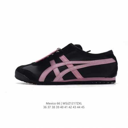 Asics 亚瑟士 男女鞋真标半码制 配足弓鞋垫 日产经典老牌-鬼塚虎 Onitsuka Tiger Mexico 66经典墨西哥系列复古经典百搭板鞋休闲运动鞋 - 点击图像关闭