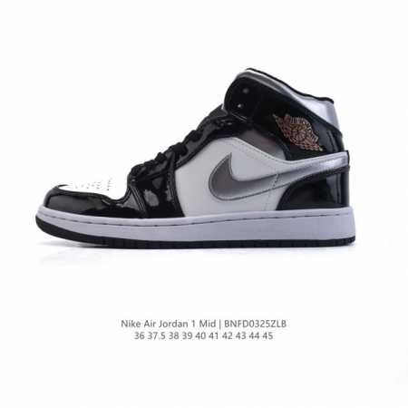 140 耐克（Nike）Air Jordan 1 Mid 男女子篮球鞋时尚轻盈板鞋Aj1乔1运动鞋 乔丹一代 高帮复古休闲篮球鞋 。Air Jordan 1 M - 点击图像关闭