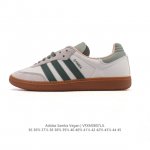 真标 Adidas 阿迪达斯 男女运动鞋 三叶草Sambavegan休闲鞋 德训鞋 复古板鞋经典运动鞋。采用环保设计的焕新Adidas Samba经典鞋, 柔软